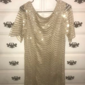 Gold Sequin Dress